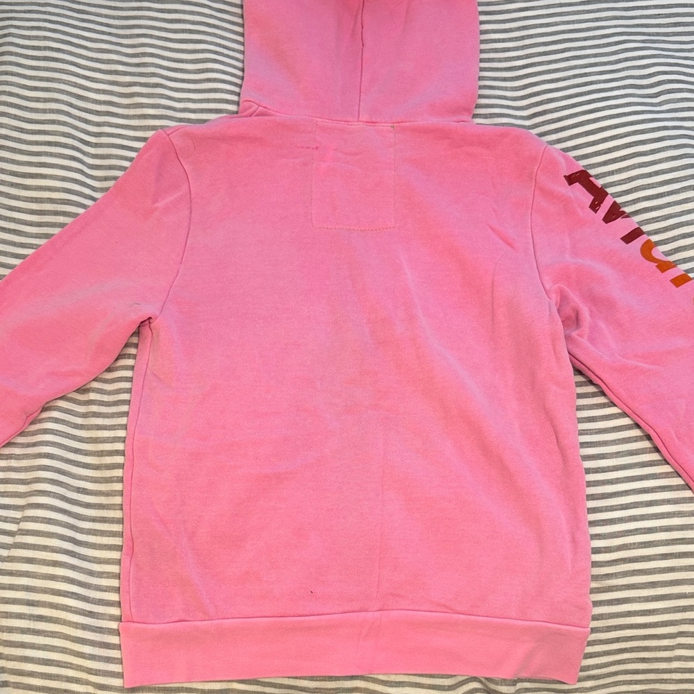 Aviator Nation Pink Zip Hoodie with Rainbow Logo - Picture 4 of 9